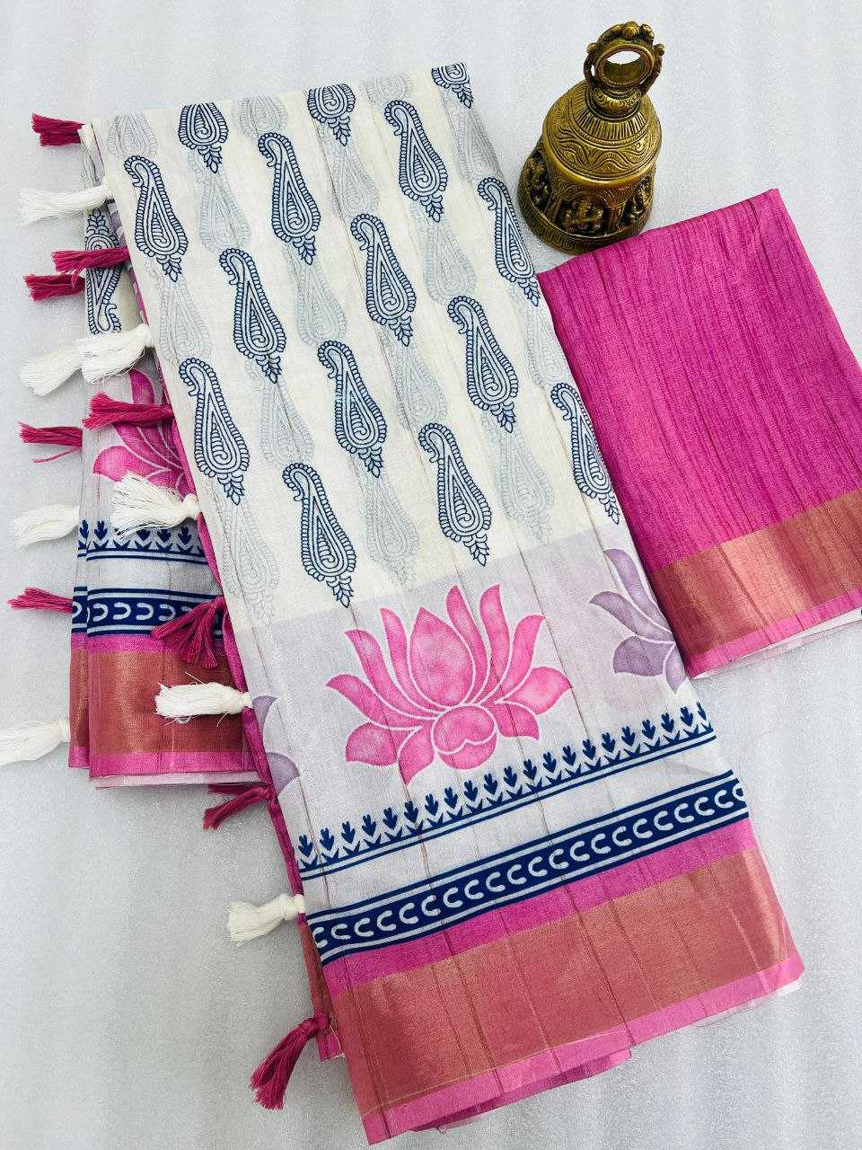 Rma 389 Linen Saree  Printed, Ladies,Fancy Saree