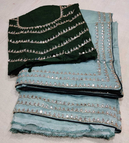 Russian Silk Nsd 38 Sarees  Fancy Lace Border Sarees