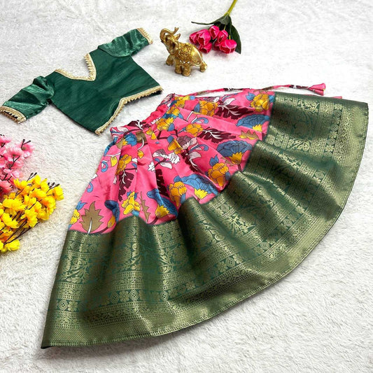 Satin Kesh109 Rrkt20 Kids Wear  Kids Lehengas Choli