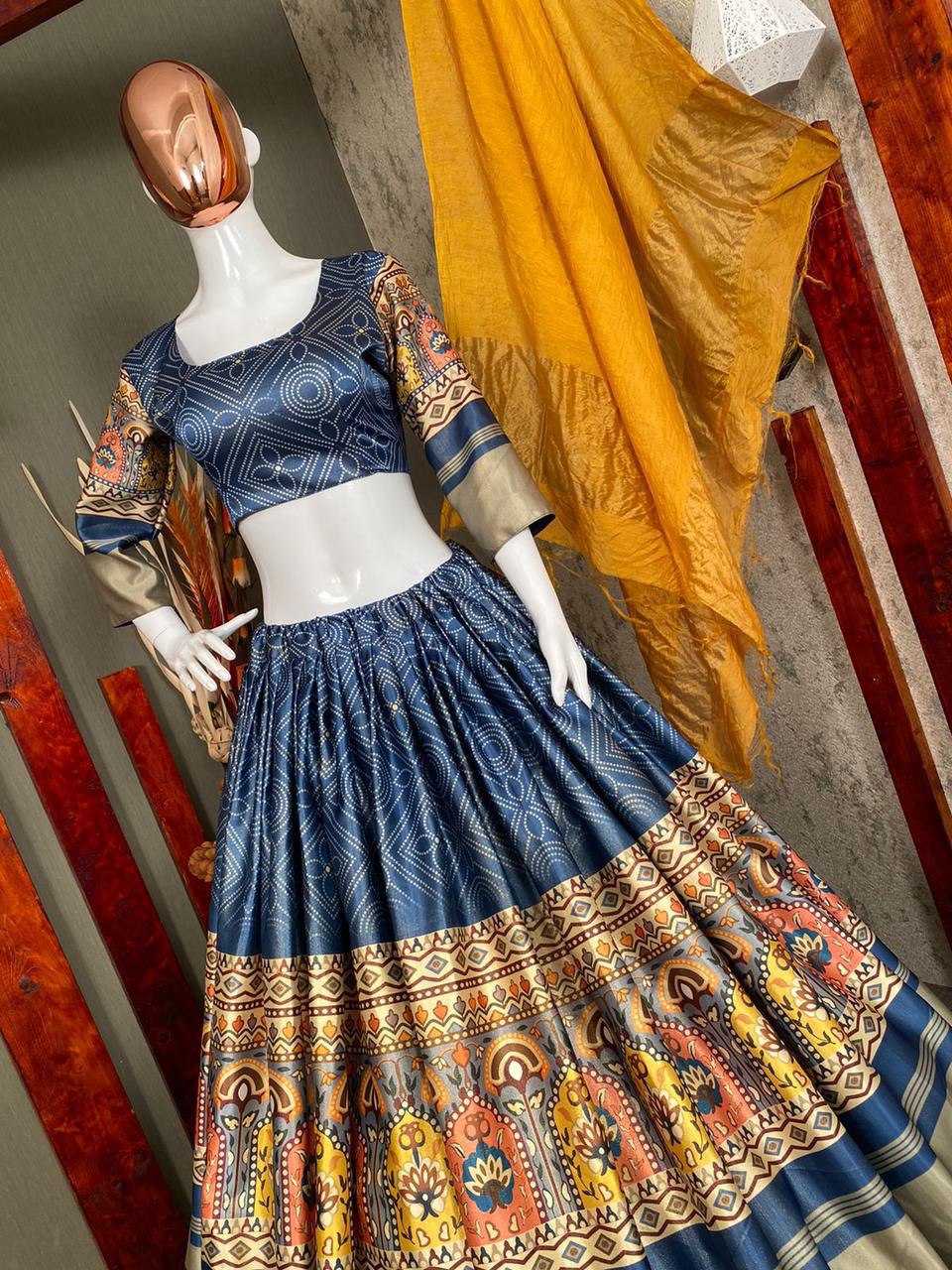 Satin Rin141 463 Lehengas  Traditional Navratri Chaniya Choli Lehengas