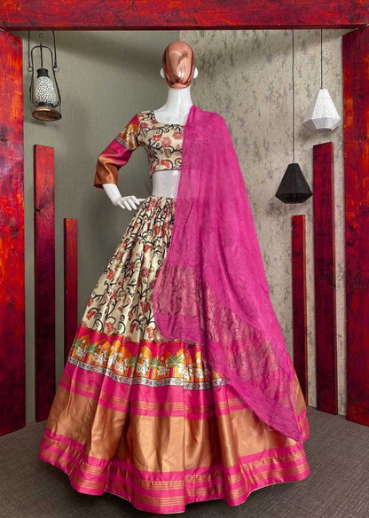 Satin Rin141 466 Lehengas  Traditional Printed Lehengas