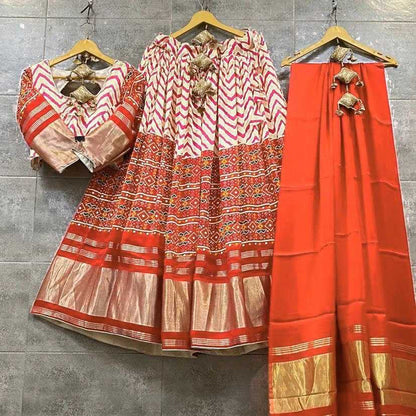 Satin Rin141 471 Lehengas  Traditional Printed Lehengas