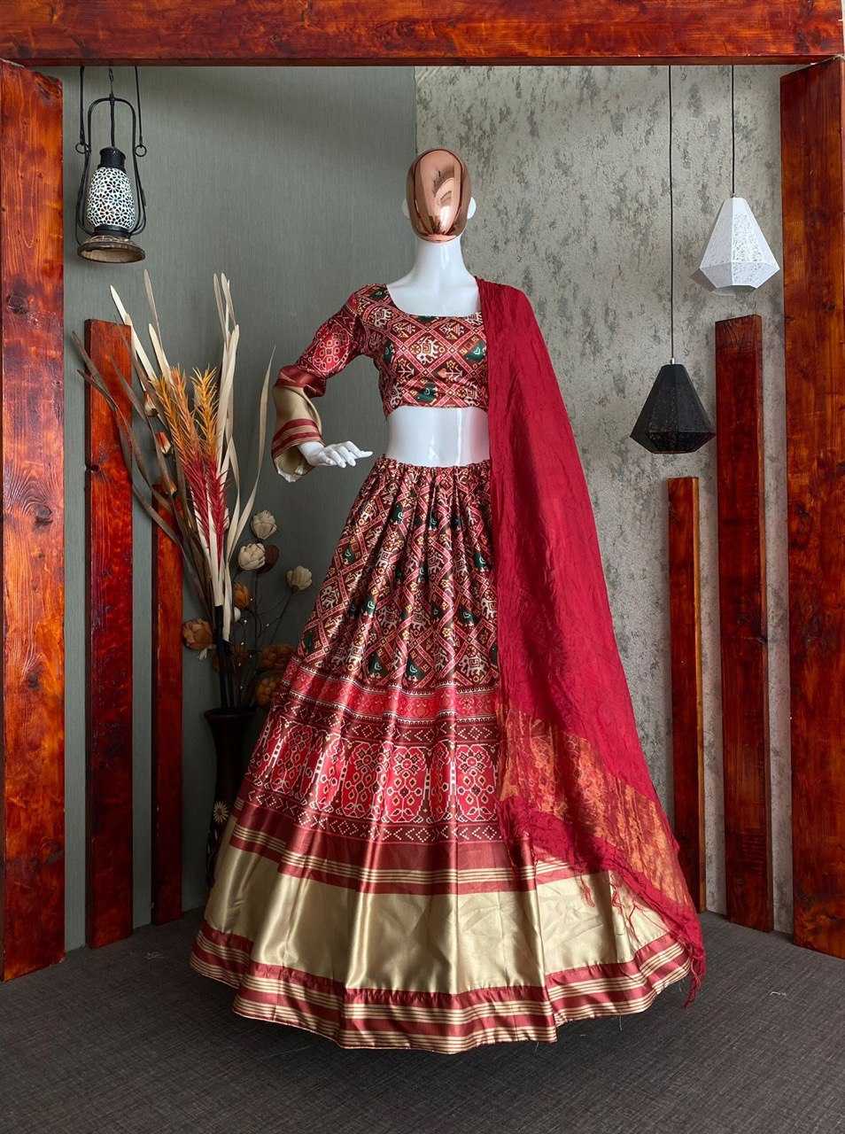 Satin Rin141 508 Lehengas  Silk Printed Navratri Chaniya Choli