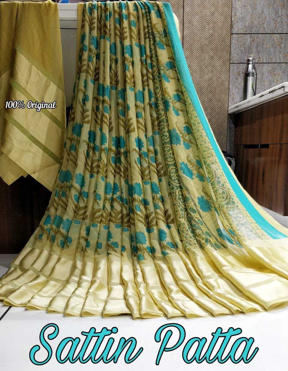 Satin Rin143 Rmp01 Sarees   Printed Ladies Weightless Lightweight Satin Sarees