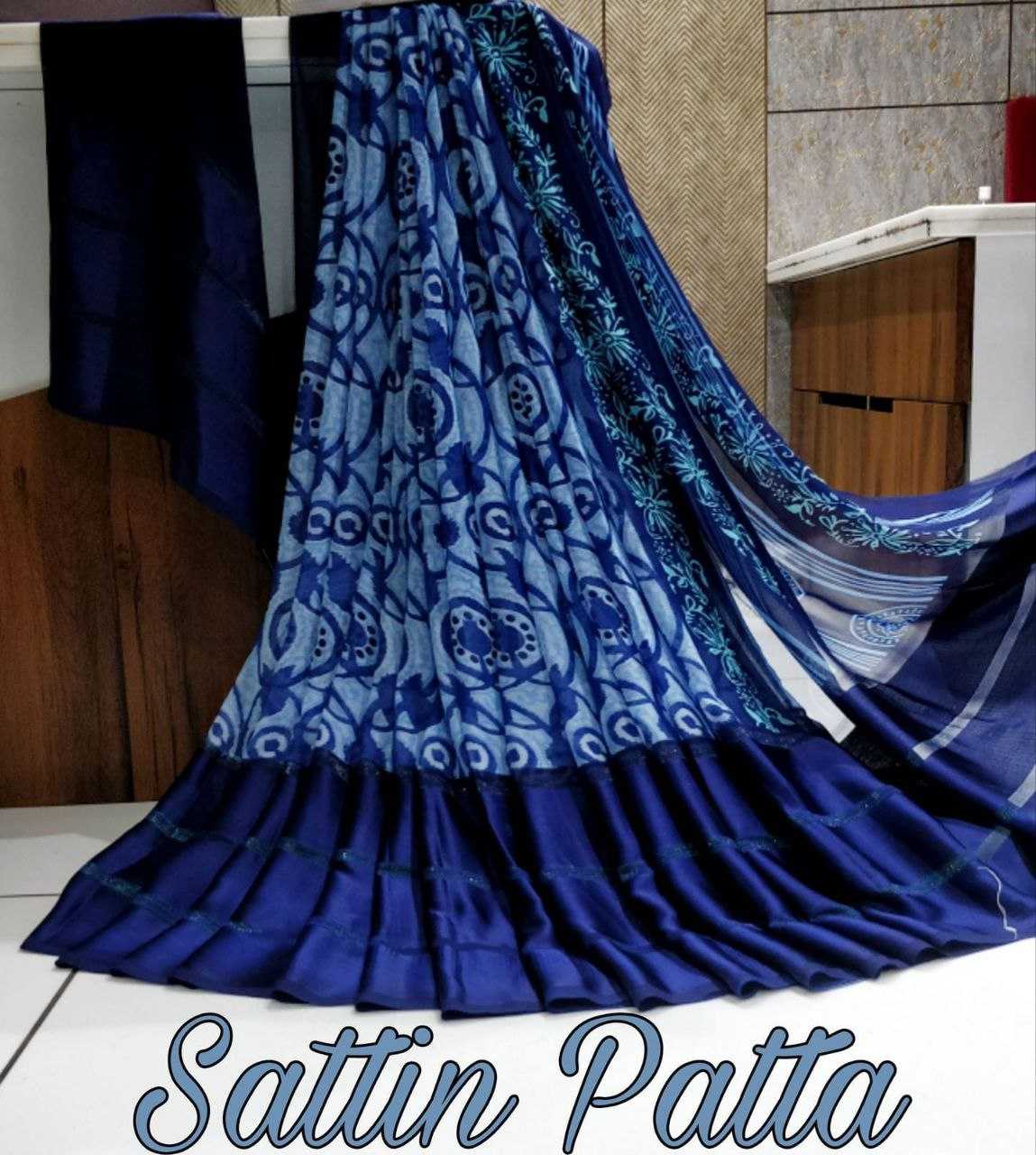 Satin Rin143 Rmp01 Sarees   Printed Ladies Weightless Lightweight Satin Sarees