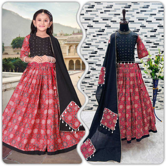 Satin Roc 177 Kids Wear  Kids Lehenga Navratri Chaniya Choli