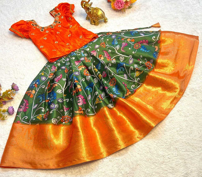 Satin Rrkt Micro Kida Wear  Kids Lehenga