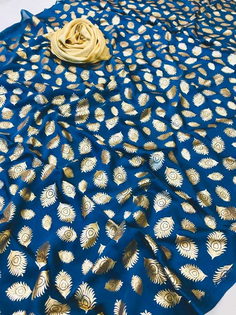 Satin Silk Kesh182 Foil Sarees  Floral Zari Satin Sarees