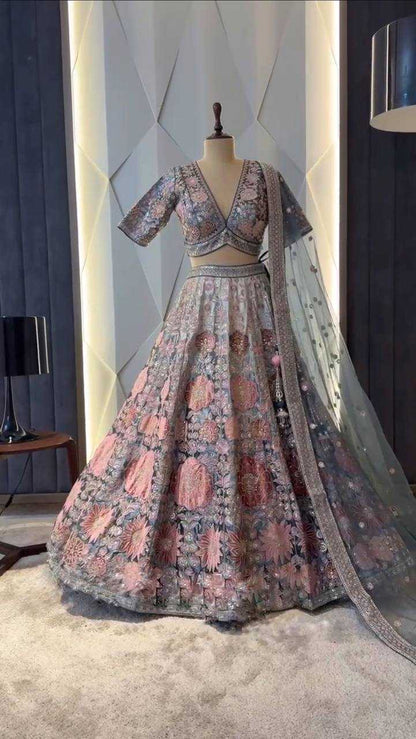 Satin Silk Rin108 1575 Lehengas  Desinger Traditional Fancy Lehengas