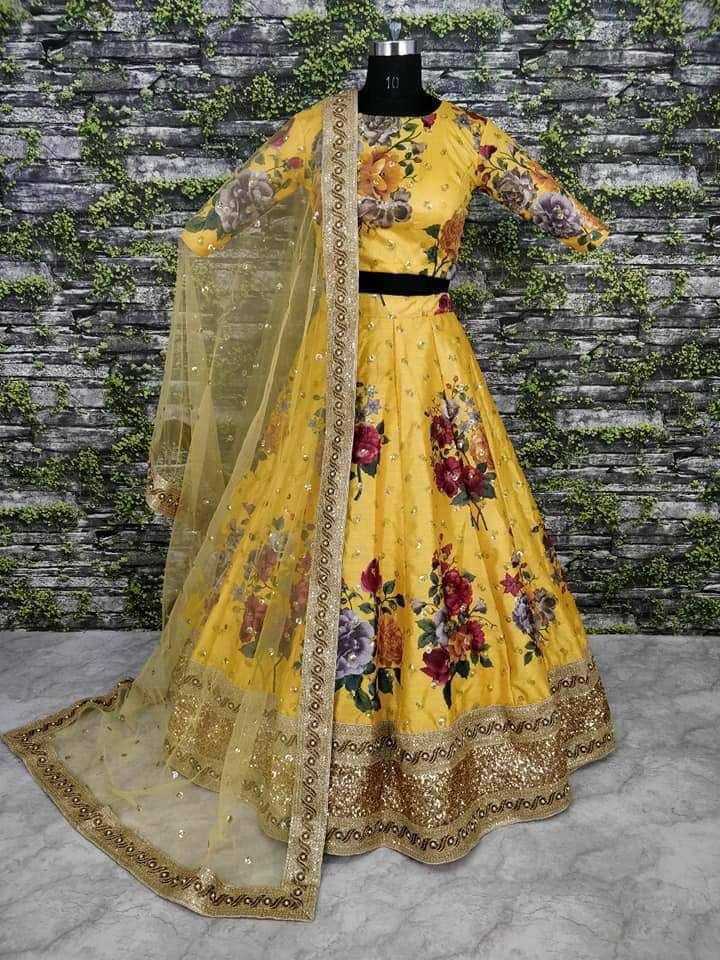 Satin Silk Vdd 9034  Lehengas