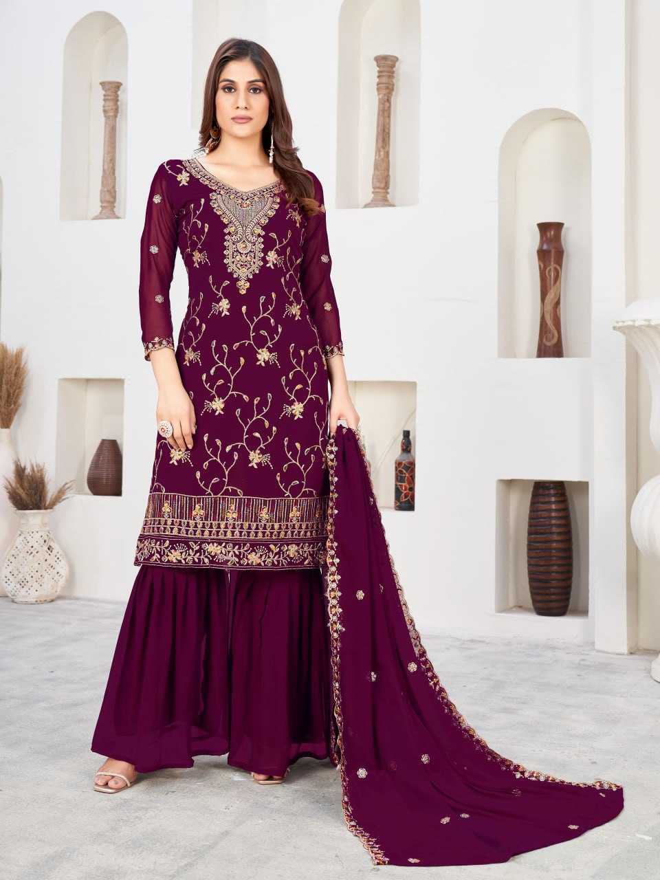 Sharara Salwar Suits  Saf 3057   Suits