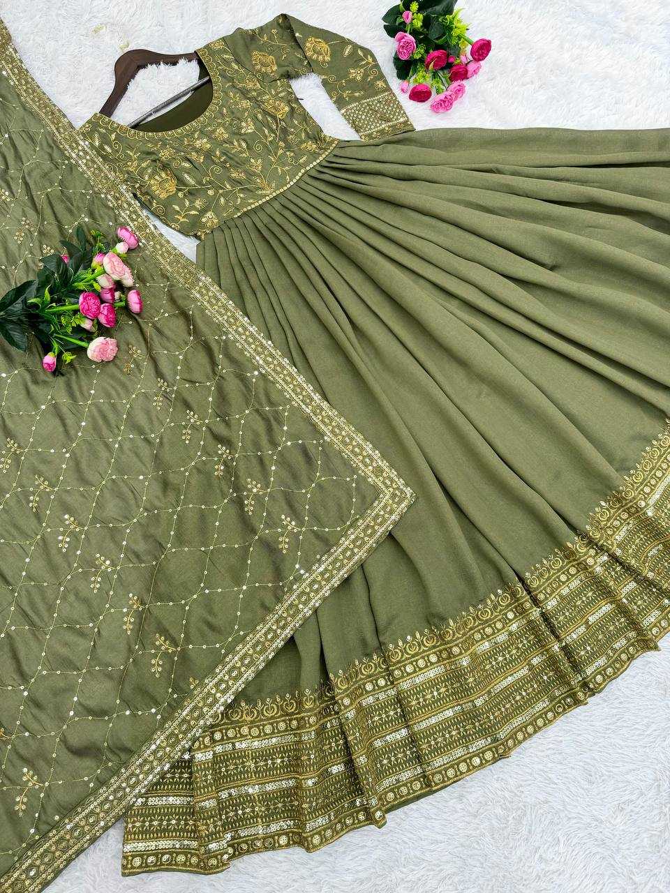 Shimmer Silk Kesh139 1653 Gowns  Embroidered Anarkali Long Work Gowns