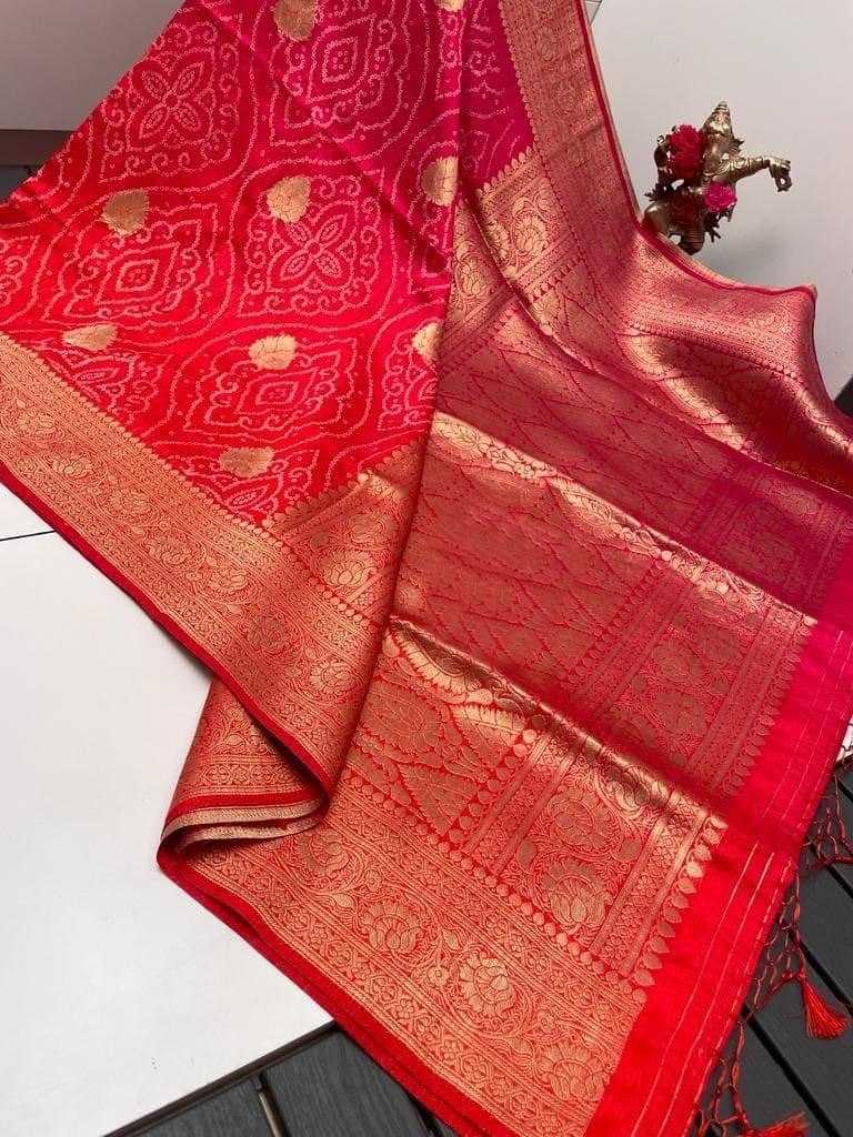 Silk Ant Silk Saree  Designer,Bandhni Bandhej,Fancy Saree