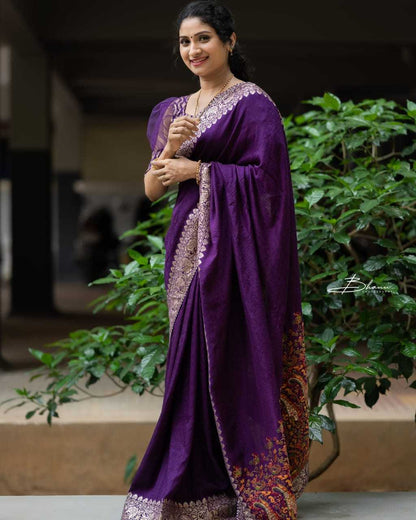 Silk Cotton Ant Kadhai  Sarees