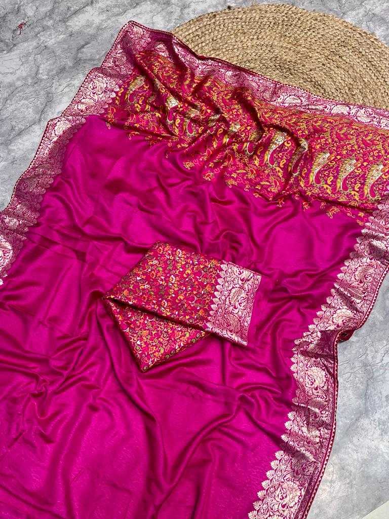 Silk Cotton Kesh101 Ant111 Sarees  Cotton Linen Lace Border Kashmiri Zari Border Sarees