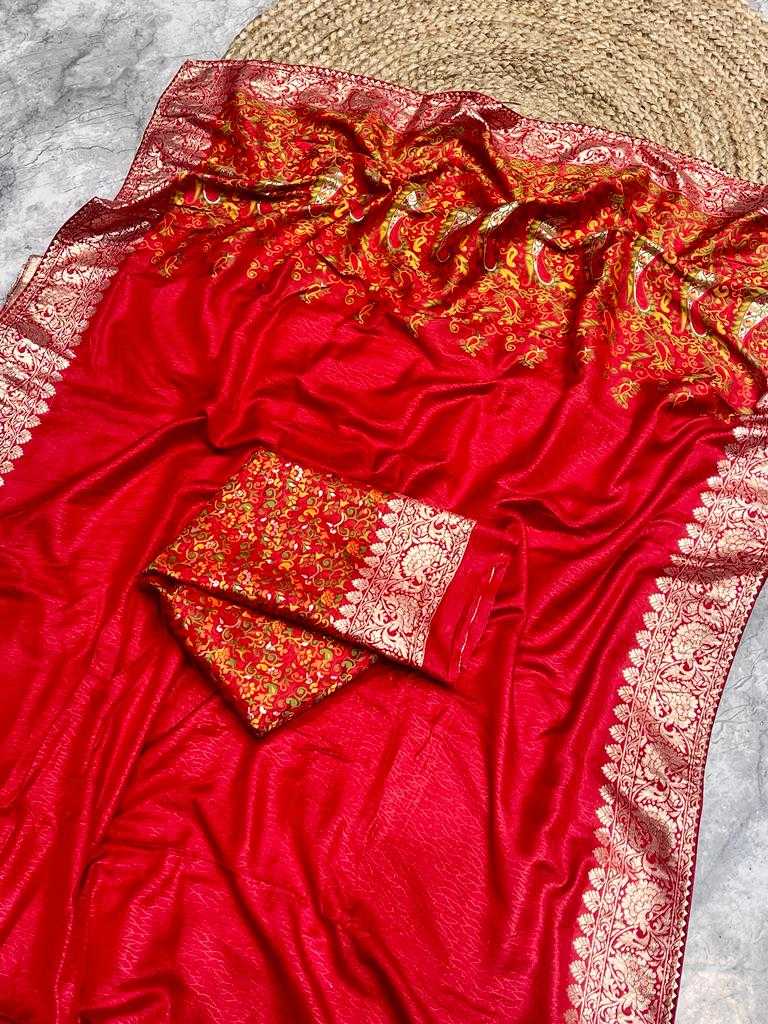 Silk Cotton Kesh101 Ant111 Sarees  Cotton Linen Lace Border Kashmiri Zari Border Sarees