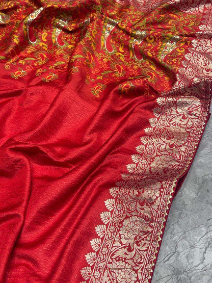 Silk Cotton Kesh101 Ant111 Sarees  Cotton Linen Lace Border Kashmiri Zari Border Sarees