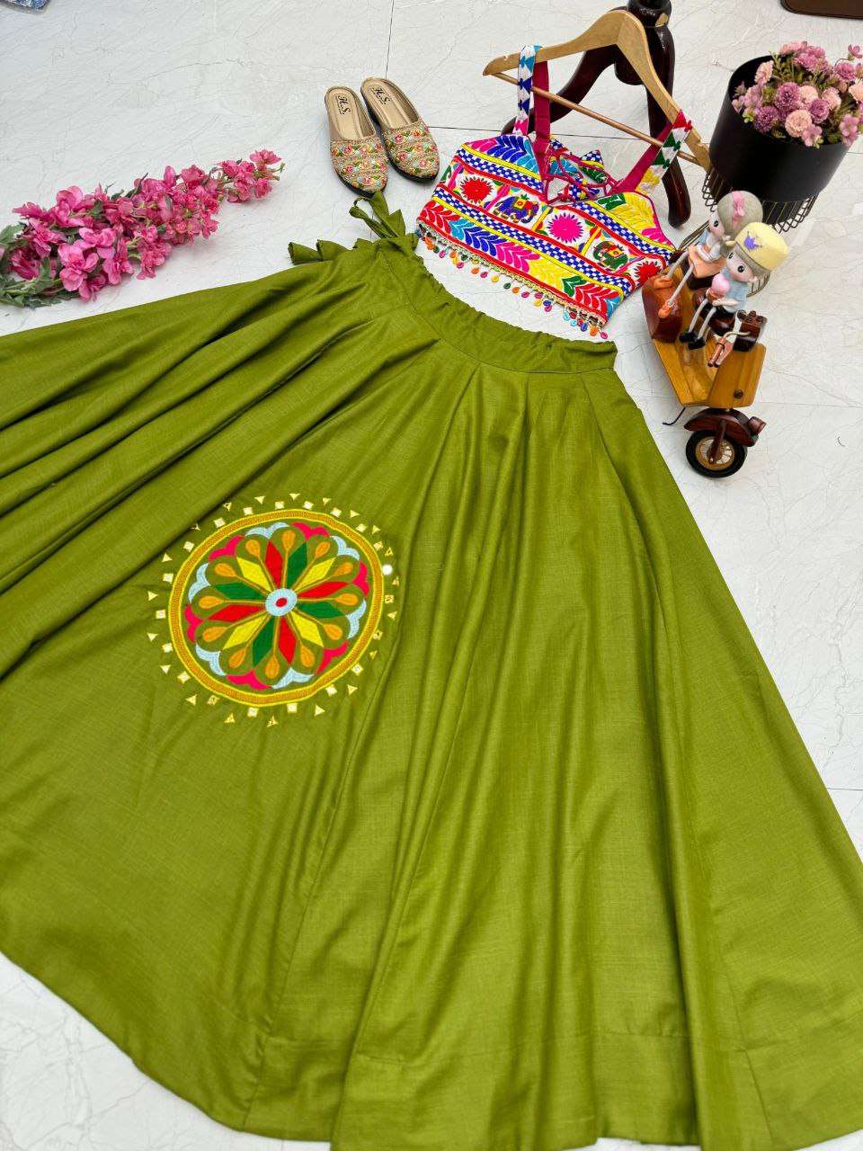 Silk Cotton Kesh158 9282 Lehengas  Traditional Silk Navratri Chaniya Choli Lehengas