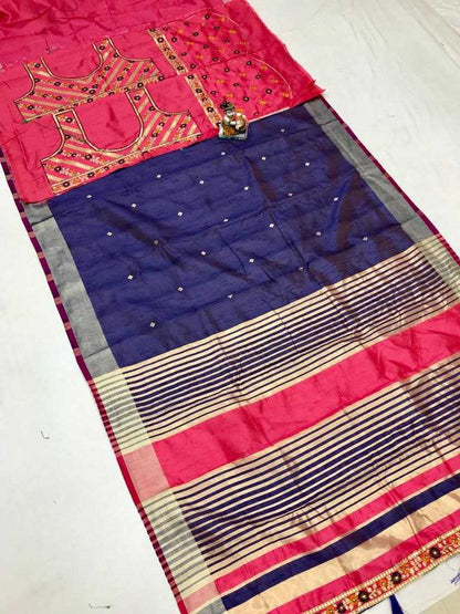 Silk Cotton Kesh170 Aayan Silk Sarees  Banarasi Silk Cotton Silk Pure Silk Sarees With Gold Borders