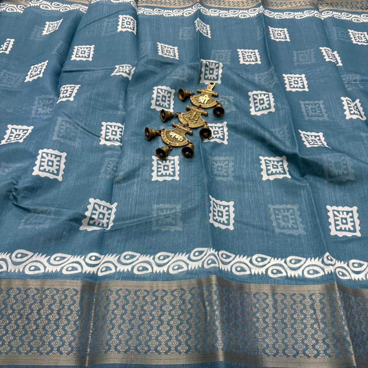 Silk Cotton Mkd Jaqaurd  Sarees