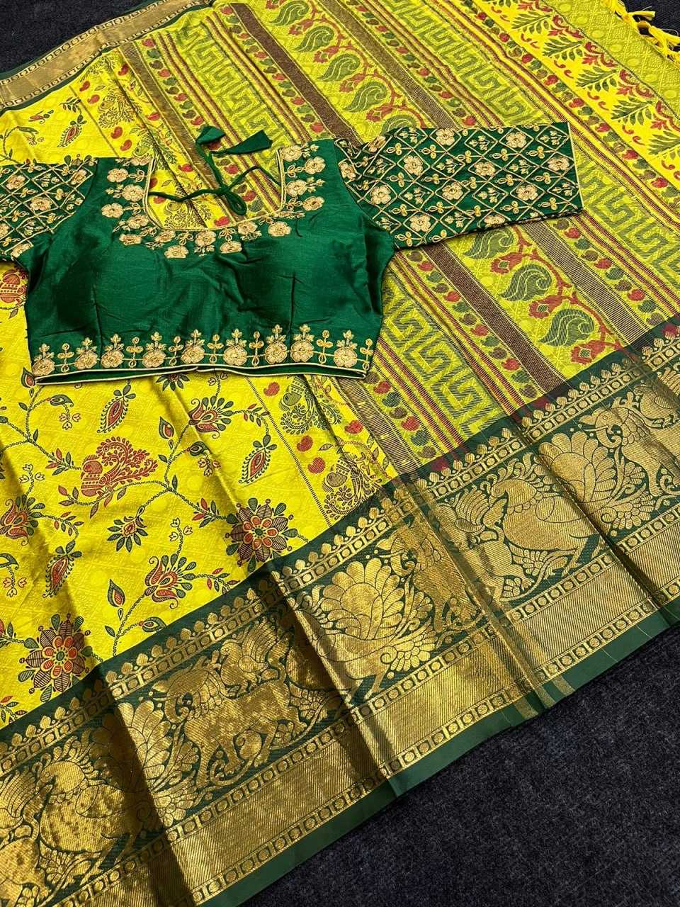 Silk Cotton Nfa 05 Sarees  Printed Cotton Linen Ladies Sarees