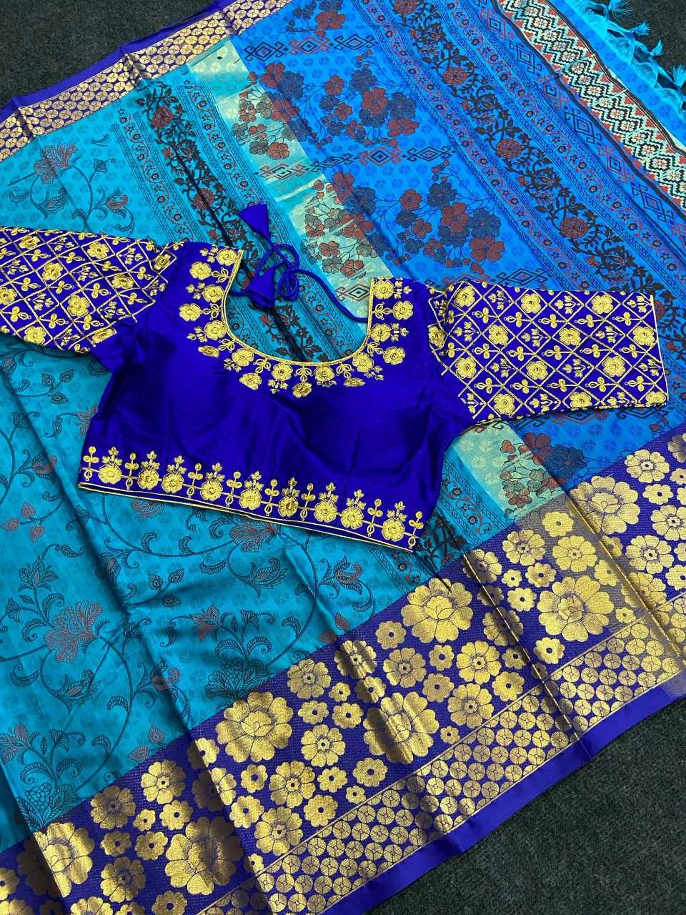 Silk Cotton Nfa Cotton Silk  Sarees