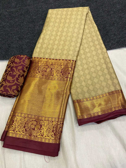 Silk Cotton Nfa Goldy  Sarees