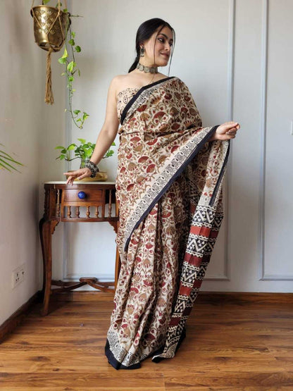 Silk Cotton Rin145 Khyana-2 Sarees  Printed Fancy Cotton Linen Sarees