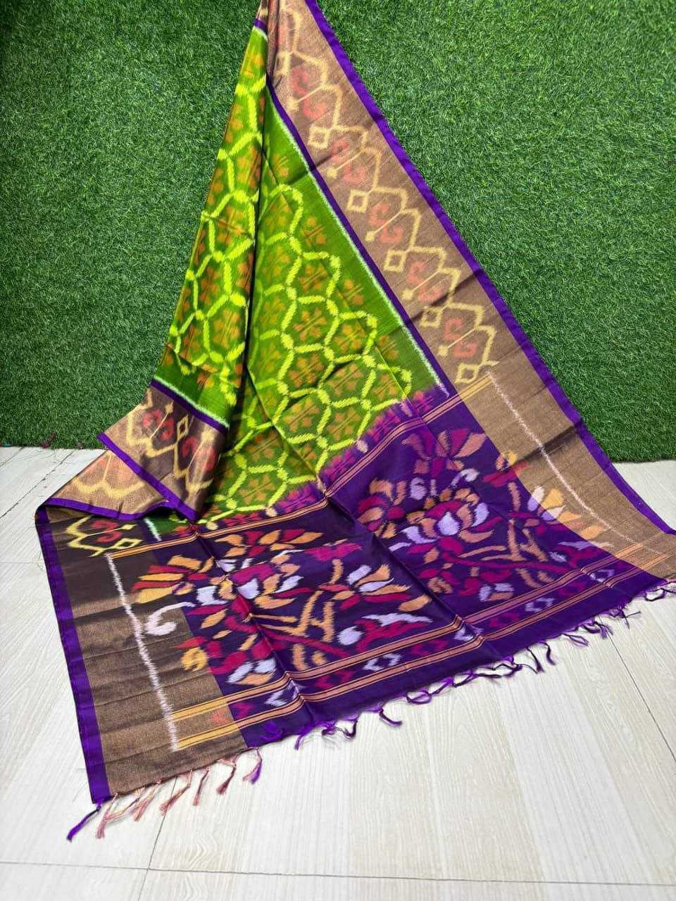 Silk Cotton Rri 08 Sarees  Printed Cotton Linen Ikkat Sarees