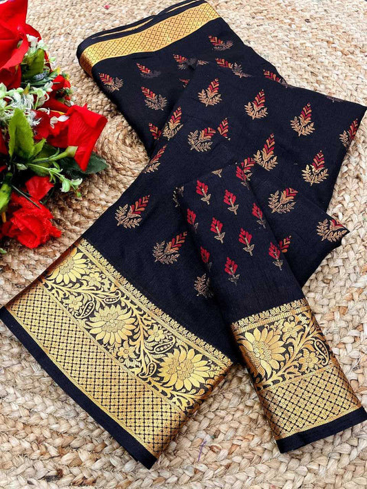 Silk Cotton Rri Flower  Sarees