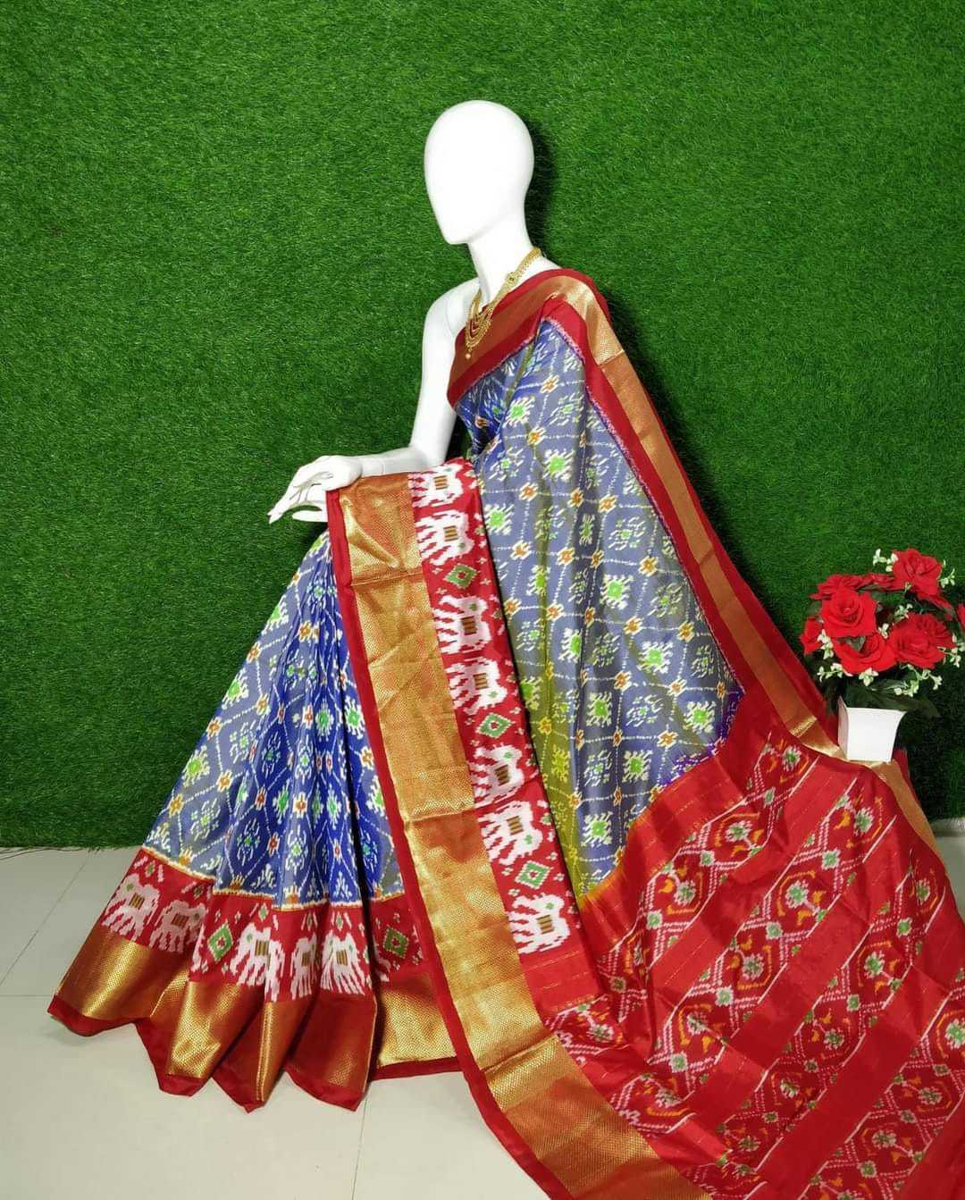 Silk Cotton Rrw Leriya  Sarees