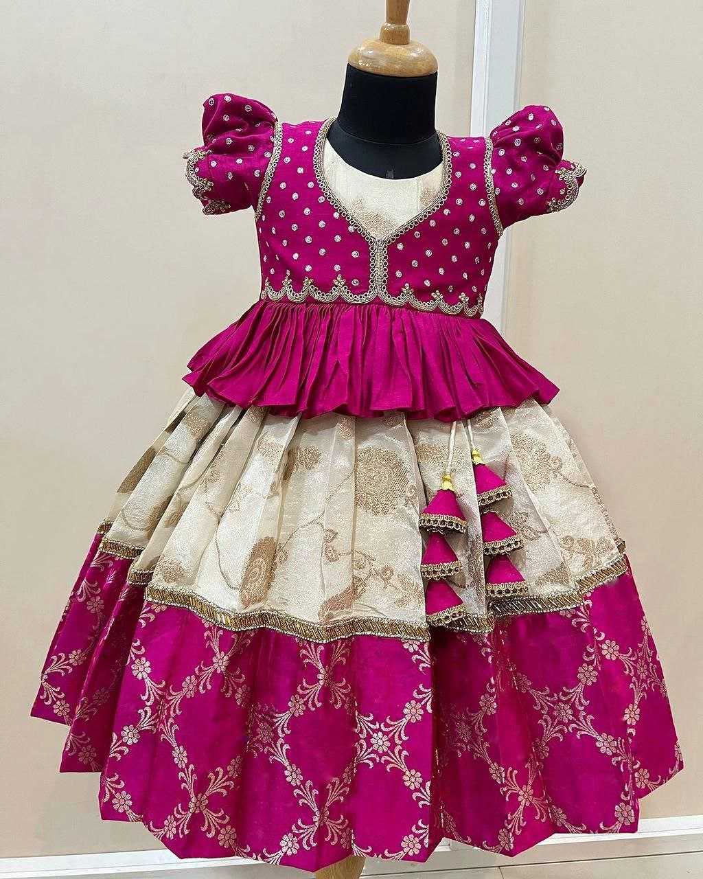 Silk Kesh109 Rrkt12 Gowns  Kids Ethnic Gowns