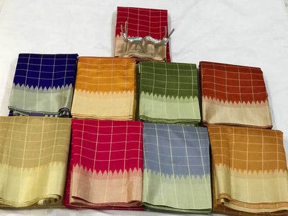 Silk Kesh167 Khadi Muga Silk Sarees  Soft Silk South Indian Silk Sarees