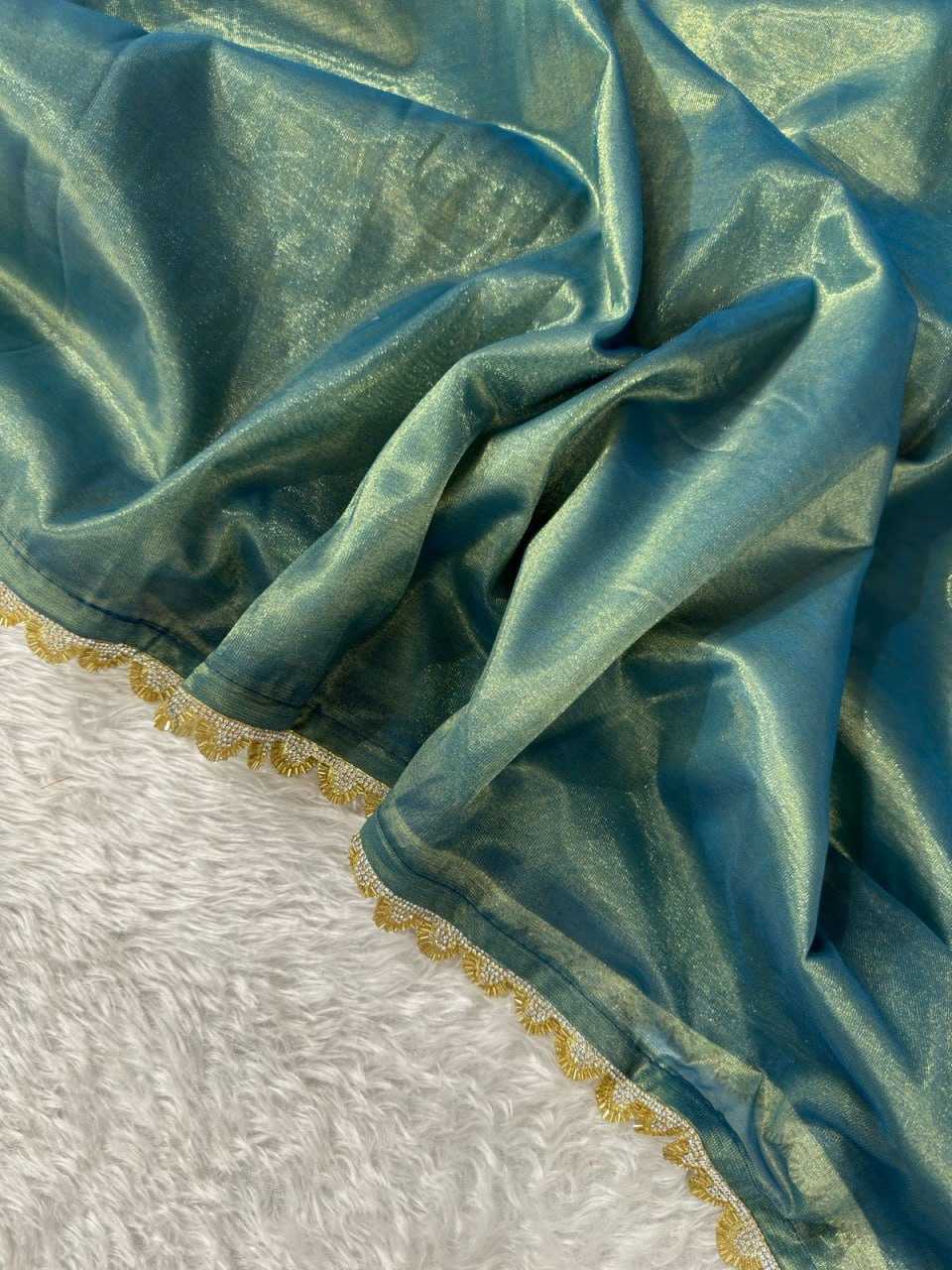 Silk Kesh221 Ptf03 Sarees  Party Wear Lace Border Silk Sarees