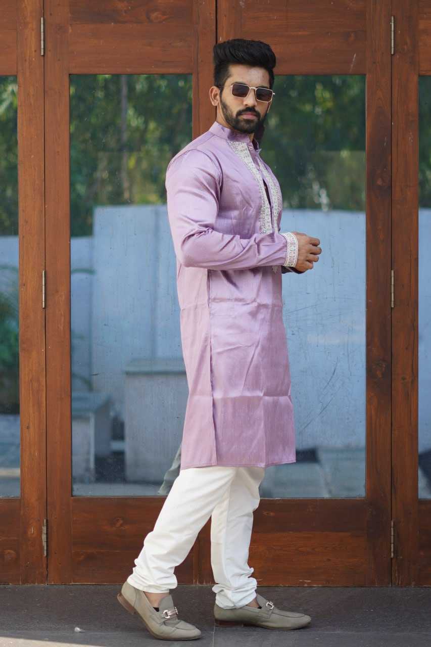 Silk Rbv Present Mens Wear  Mens Kurta Pyjama Silk Kurta