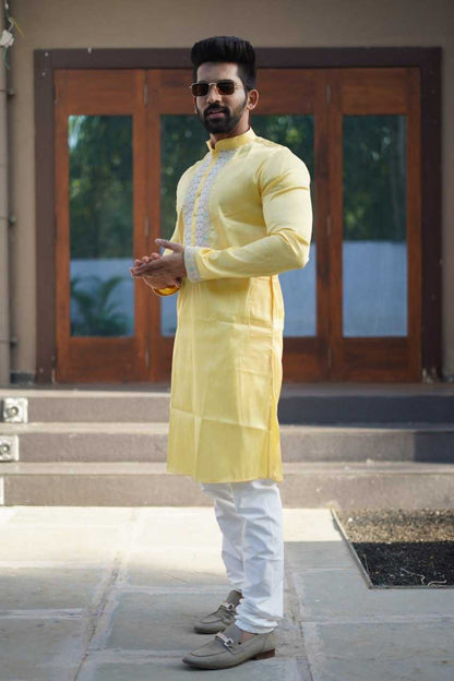 Silk Rbv Present Mens Wear  Mens Kurta Pyjama Silk Kurta