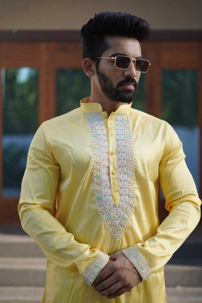 Silk Rbv Present Mens Wear  Mens Kurta Pyjama Silk Kurta