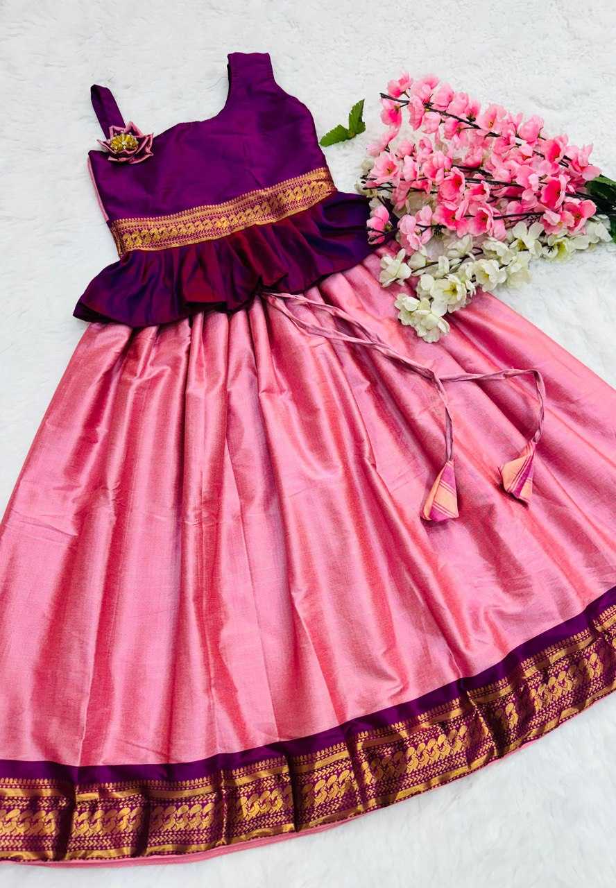 Silk Ref Adorning  Kids Lehengas