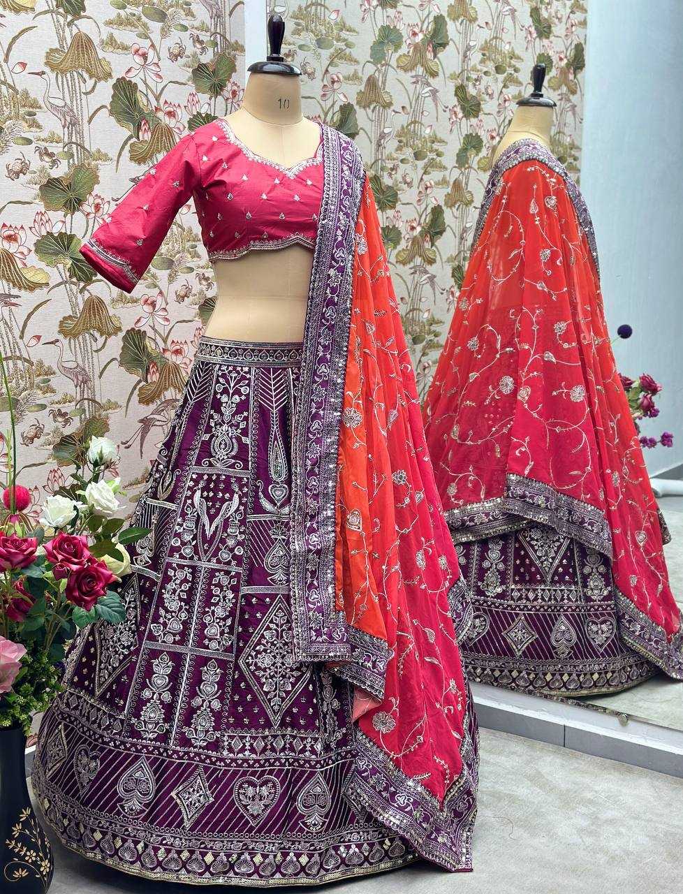 Silk Rin114 5038 Lehengas  Traditional Silk Celebrity Embroidered Bollywood Lehengas