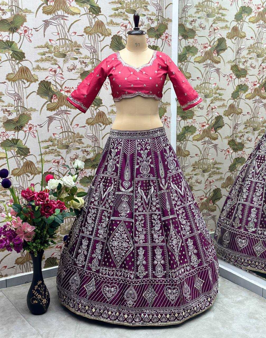 Silk Rin114 5038 Lehengas  Traditional Silk Celebrity Embroidered Bollywood Lehengas