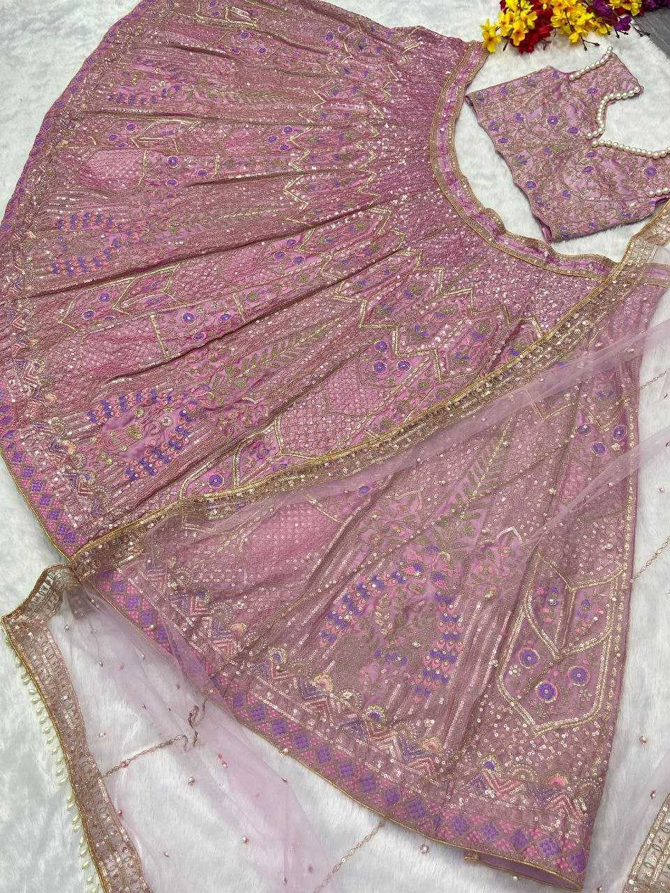 Silk Rin121 998 Lehengas  Wedding Embroidered Silk Designer Lehengas