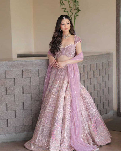 Silk Rin121 998 Lehengas  Wedding Embroidered Silk Designer Lehengas