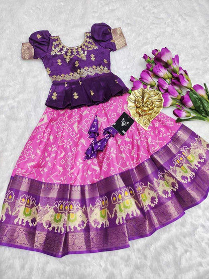 Silk Rpvr 04 Kids Wear  Kids Lehengas