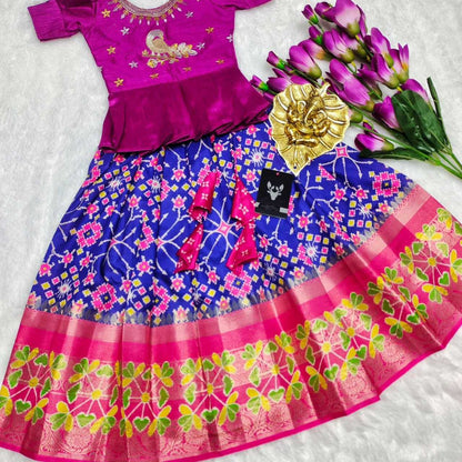 Silk Rpvr 04 Kids Wear  Kids Lehengas