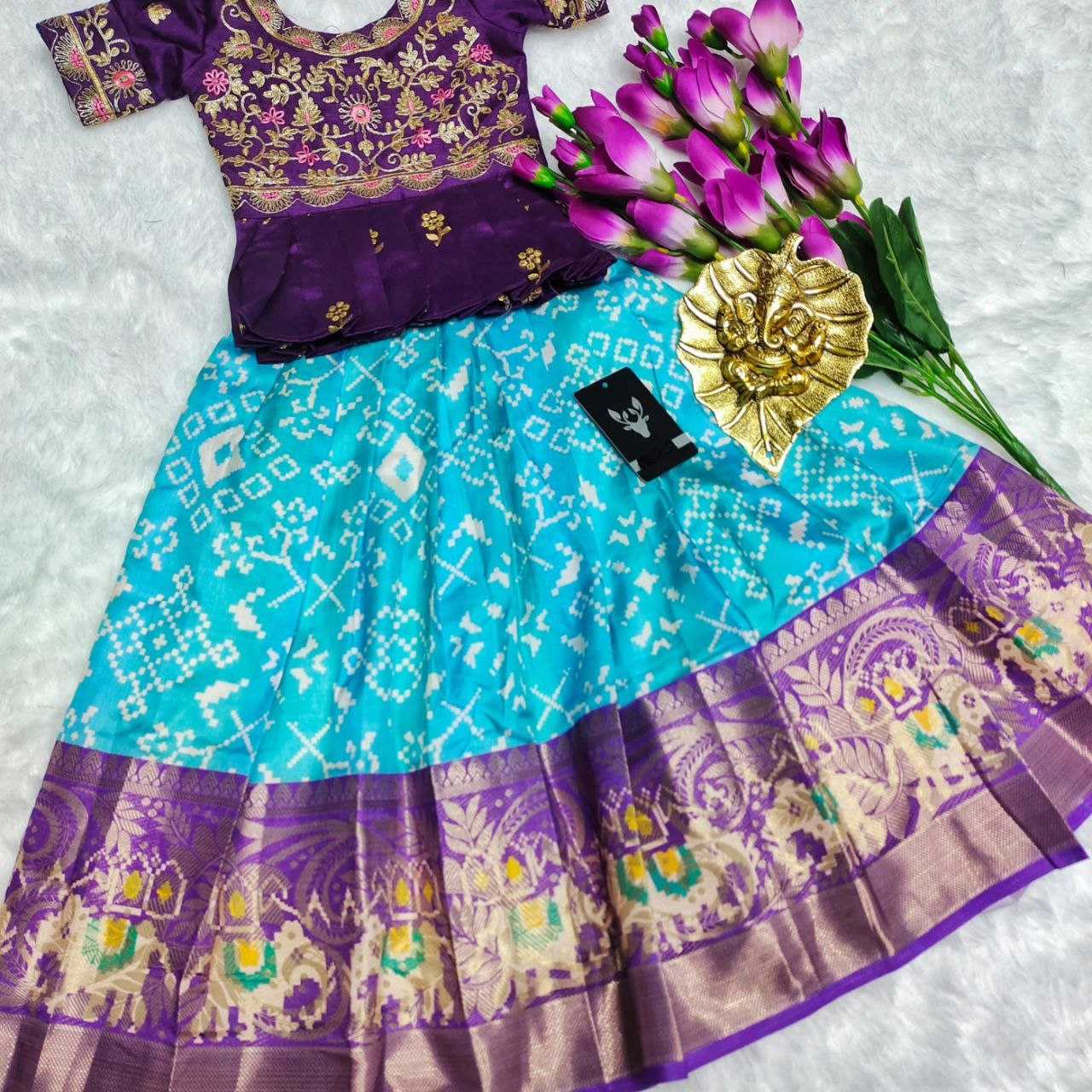 Silk Rpvr 04 Kids Wear  Kids Lehengas