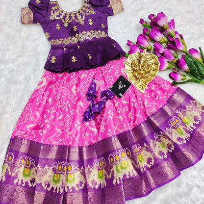 Silk Rpvr 04 Kids Wear  Kids Lehengas