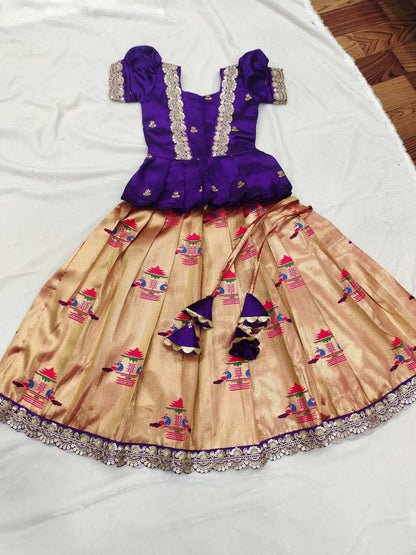 Silk Rpvr 11 Kids Wear  Kids Lehenga