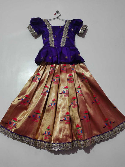 Silk Rpvr 11 Kids Wear  Kids Lehenga