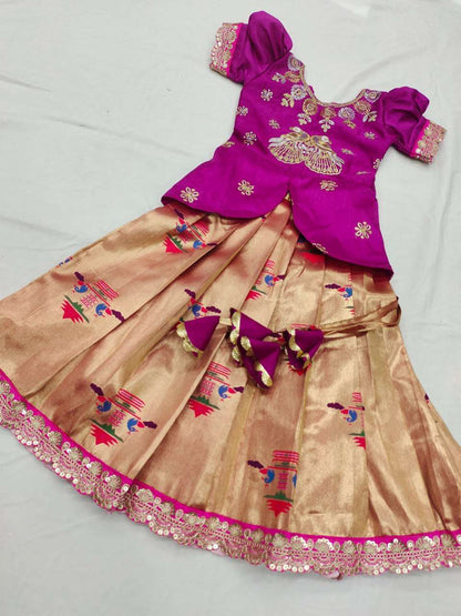 Silk Rpvr 11 Kids Wear  Kids Lehenga