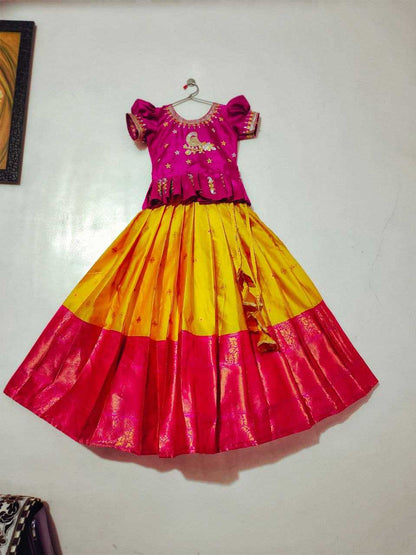 Silk Rpvr Full  Kids Lehengas